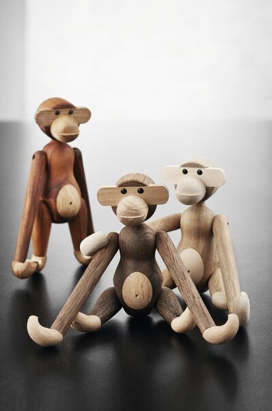 Soška z masivního dubového dřeva Kay Bojesen Denmark Monkey