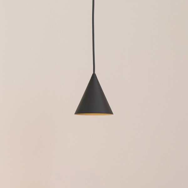 Nowodvorski Lighting Závěsné světlo ZENITH, tmavě šedé, Ø 11 cm, kov, GU10, stmívatelný, Hliník / šedá / zinek, Obývací pokoj / jídelna, kov, Moderní