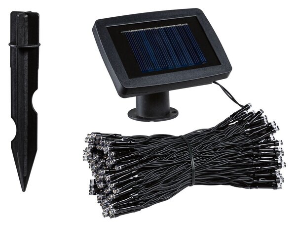 P 94875 Solární světelný řetěz Aurinka IP44 3000K černá - PAULMANN