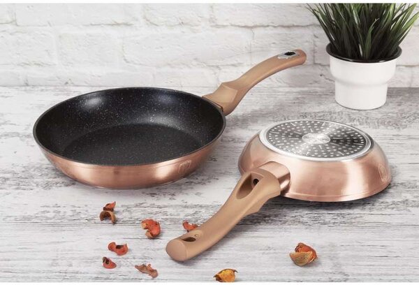 Sada nádobí s mramorovým povrchem 15 ks Rosegold Metallic Line