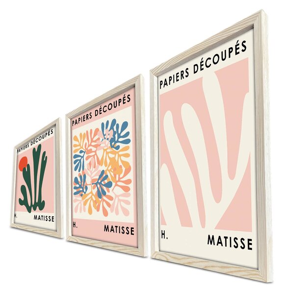 ASIR Dekorativní obraz MDF Henri Matisse 3 ks