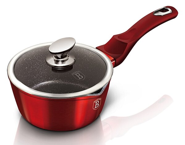 Rendlík s poklicí s mramorovým povrchem 16 cm Burgundy Metallic Line