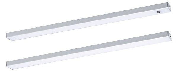 P 98608 LED podskříňkové svítidlo Inline 2ks startovací sada 2x4W 350x26mm 24V matný chrom - PAULMANN