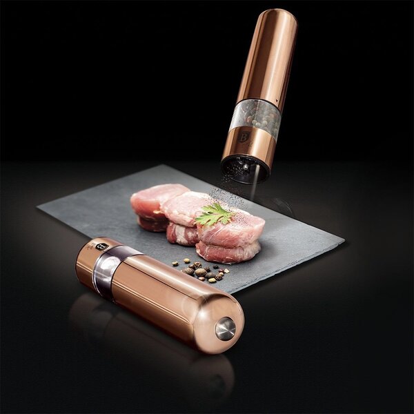 Mlýnek na pepř a sůl elektrický sada 2 ks Rosegold Metallic Line