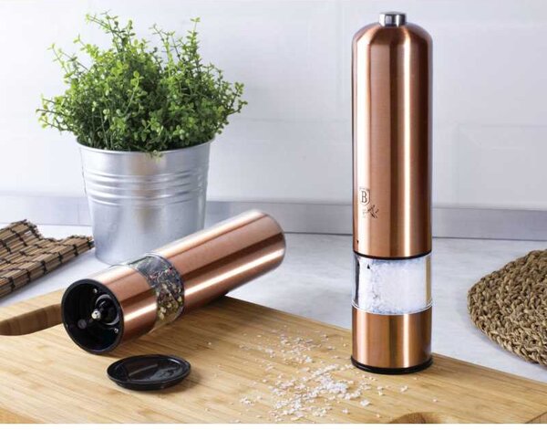 Mlýnek na pepř a sůl elektrický sada 2 ks Rosegold Metallic Line
