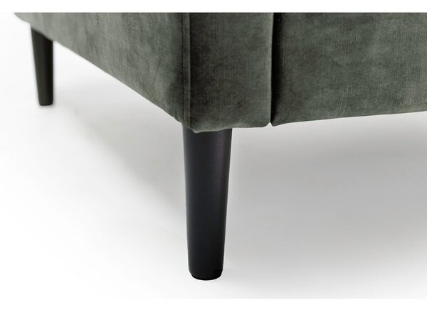 Zelenošedá sametová pohovka 153 cm Adagio - Scandic