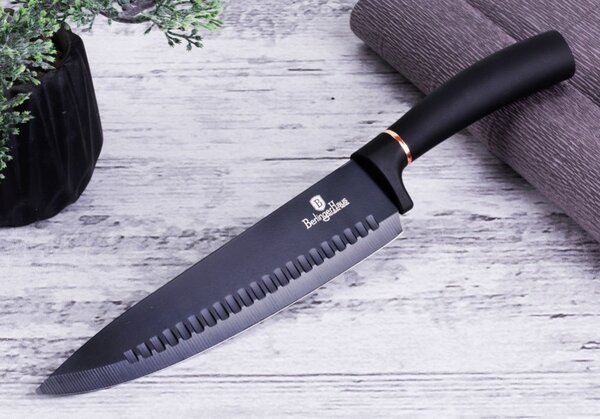 Sada nožů s nepřilnavým povrchem 6 ks Black Rose Collection