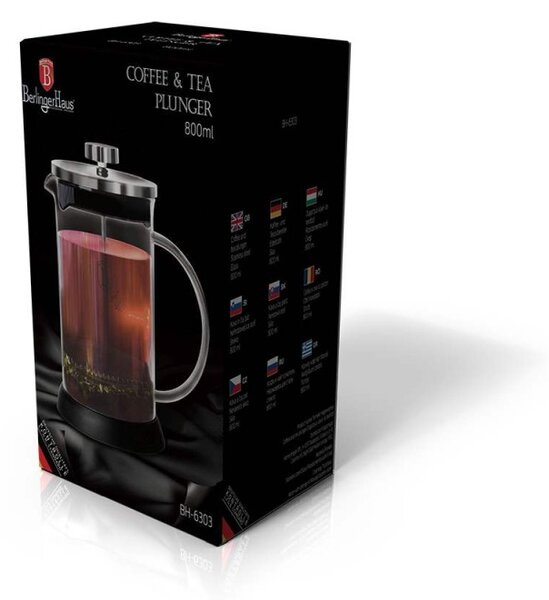Konvička na čaj a kávu french press 800 ml nerez