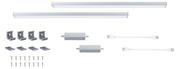 P 98612 LED podskříňkové svítidlo Inline 2x4W rozšiřovací sada 350x26mm 24V matný chrom - PAULMANN