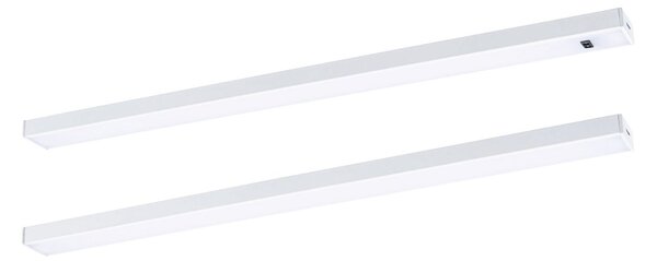 P 98611 LED podskříňkové svítidlo Inline 2ks startovací sada 2x4W 350x26mm 24V bílá mat - PAULMANN