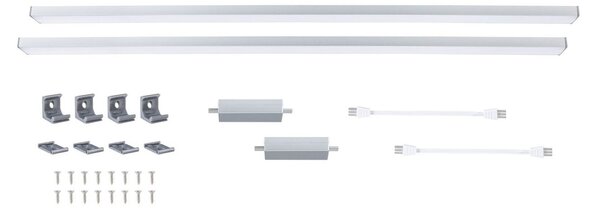 P 98620 LED podskříňkové svítidlo Inline 2x6W rozšiřovací sada 550x26mm 24V matný chrom - PAULMANN