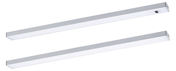 P 98609 LED podskříňkové svítidlo Inline 2ks startovací sada 2x4W 350x26mm 24V matný chrom - PAULMANN