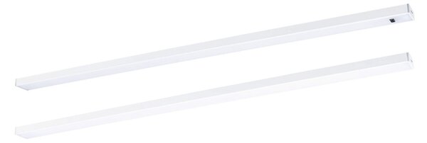 P 98618 LED podskříňkové svítidlo Inline 2ks startovací sada 2x6W 550x26mm 24V bílá mat - PAULMANN