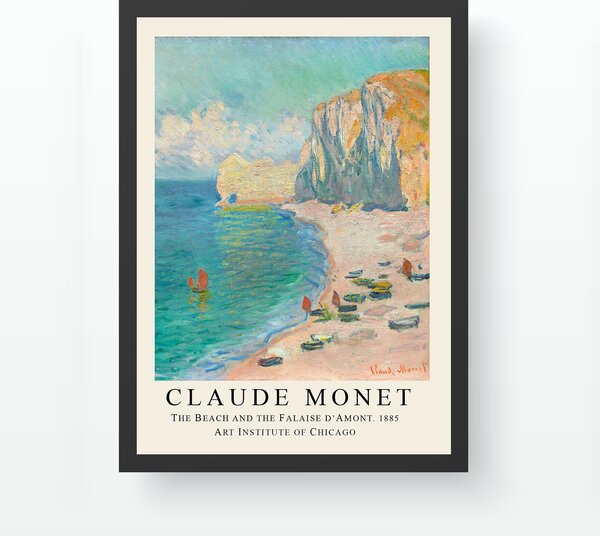 ASIR Dekorativní obraz C.Monet PLÁŽ Polystyren 35x45cm