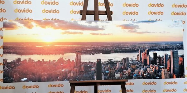 Obraz nádherné panorama města New York
