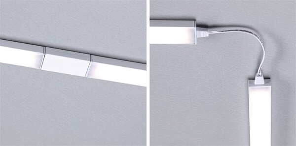 P 98624 LED podskříňkové svítidlo Inline 2ks startovací sada 2x4W 350x26mm 24V bílá mat - PAULMANN