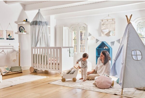 Světle modrý bavlněný baldachýn Carelene – Kave Home