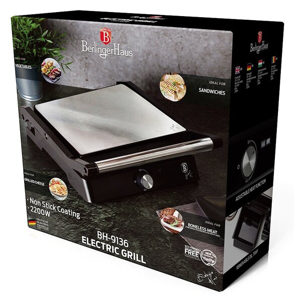 Kontaktní gril s nepřilnavým povrchem 2000 W Royal Black Collection