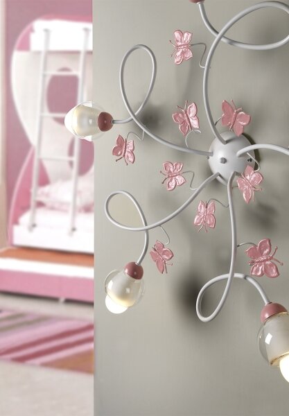 ONLI - Dětský přisazený lustr BUTTERFLY 5xE14/6W/230V