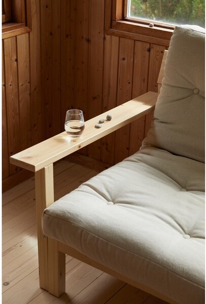 Manšestrová rozkládací pohovka v hořčicové barvě 218 cm Unwind – Karup Design