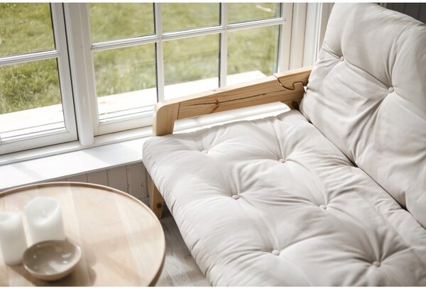 Manšestrová rozkládací pohovka v hořčicovo-hnědé barvě 204 cm Grab Clear – Karup Design