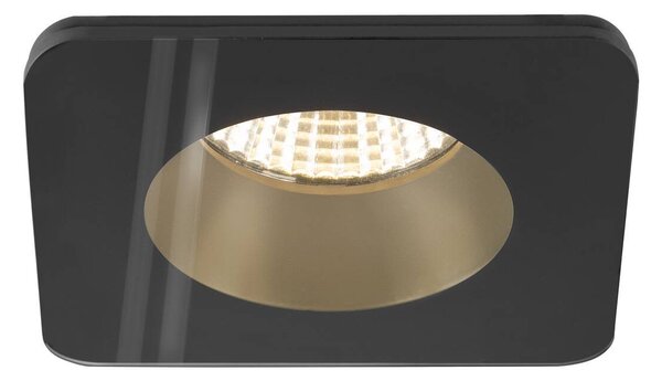LA 1007338 NEW TRIA® 68 kroužek pro vestavbu do stropu, D: 8,3 Š: 8,3 H: 3,55 cm, IP 65, vč. skla, černá - BIG WHITE (SLV)