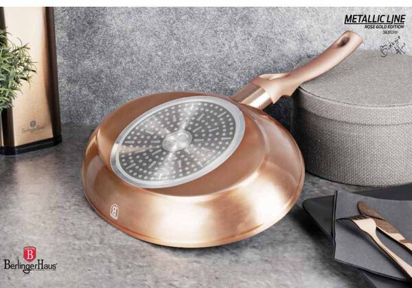 Pánev na ryby a steaky s mramorovým povrchem 35 cm Rosegold Metallic Line