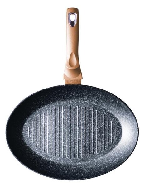 Pánev na ryby a steaky s mramorovým povrchem 35 cm Rosegold Metallic Line