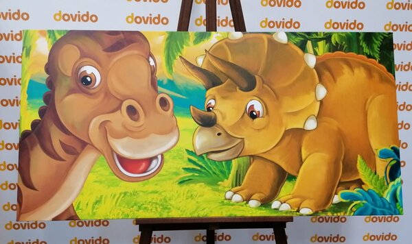 Obraz veselé dinosauři