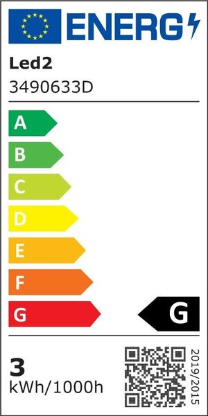 Led2 Závěsné LED svítidlo KONO Z, 3W 3000K UGR