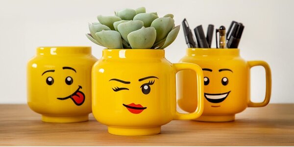 Žlutý keramický dětský hrnek 530 ml Head – LEGO®