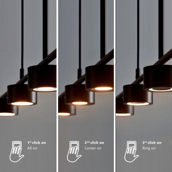 Nordlux - LED Stmívatelný lustr na lanku CLYDE 4xLED/4W/230V
