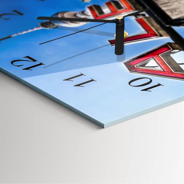 Skleněné hodiny na stěnu Alexandrovo náměstí zskc-30x30-00175747