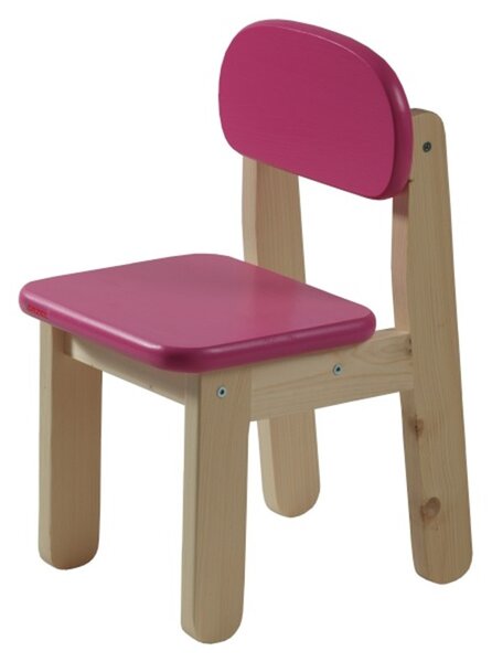 Dětská židle PUPPI - RŮŽOVÁ smrk růžová