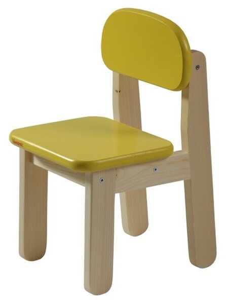 Dětská židle PUPPI - ŽLUTÁ smrk