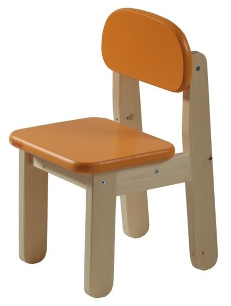 Dětská židle PUPPI - ORANŽOVÁ smrk oranžová