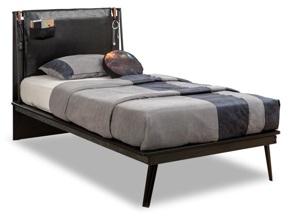 Čilek Studentská postel Line s matrací 120x200 cm Dark Metal