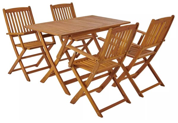 AMBIA zahradní set, 1x stůl + 4x židle