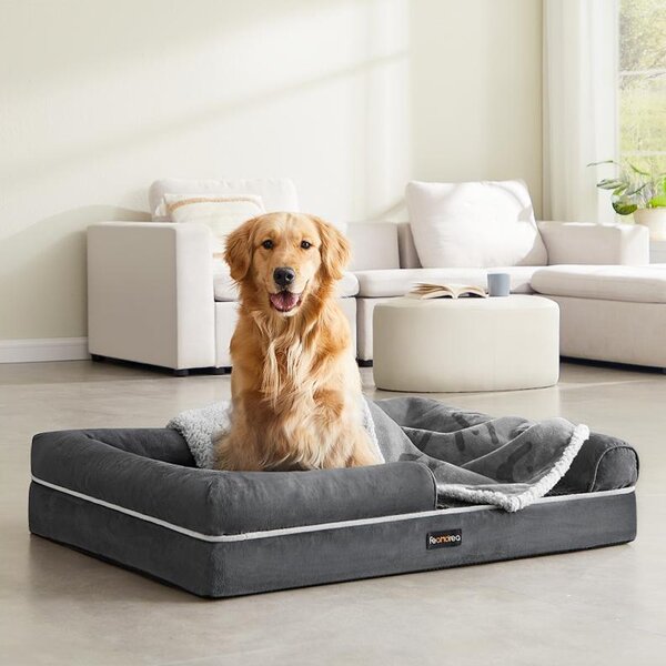 SONGMICS Pelíšek pro psy Dustin 106 cm XL šedý