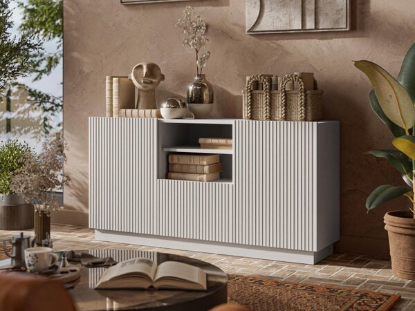Komoda Ceroza 150 2D1SZ, Barva: černá 5903211454332