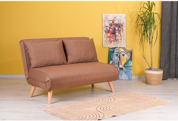 Hnědá rozkládací pohovka 120 cm Folde – Artie