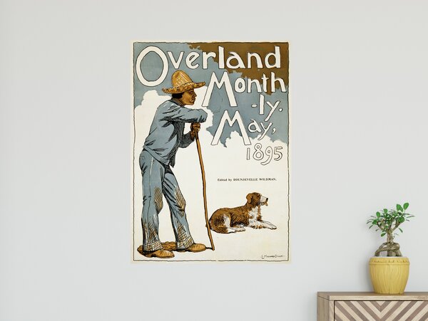 FUGU Samolepicí přemístitelný plakát Overland Monthly Rozměr: 44 x 61 cm