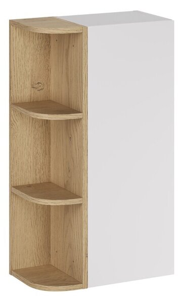 Comad Závěsná koupelnová skříňka Aster 45 cm bílá/dub cremona
