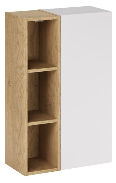 Comad Závěsná koupelnová skříňka Aster 50 cm bílá/dub cremona