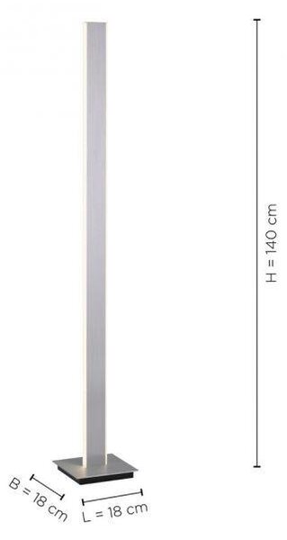 Paul Neuhaus Stojací LED lampa Q-Adrianna, 19W, v. 140 cm, RGB, ZigBee 2700-3000K