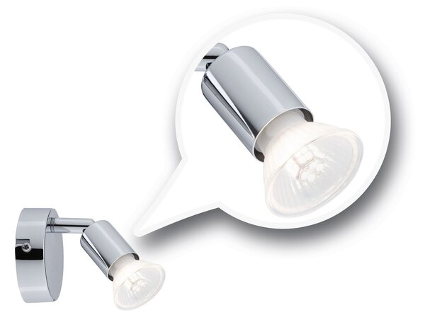 P 66749 Spotlight Carolina IP44 GU10 230V max. 10W stmívatelné chrom - PAULMANN