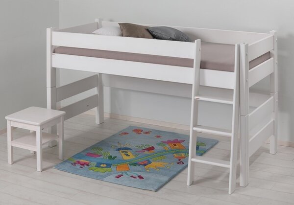 Dětská patrová postel Sendy nízká bílá 90/200 smrk bílá
