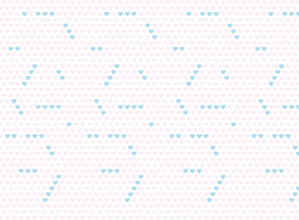 FUGU Samolepicí tapeta Pixel hearts Barva: dig-hearts růžová - modrá
