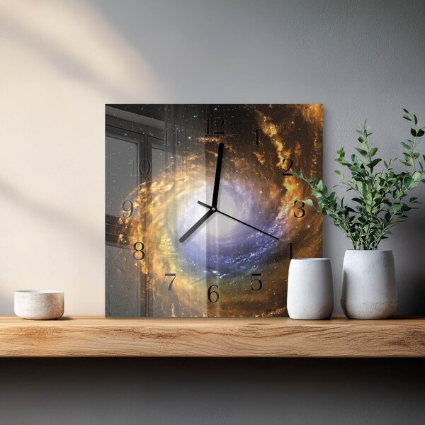 Skleněné hodiny na stěnu Kosmos zskc-30x30-00175866