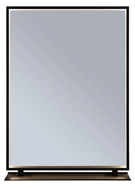 P 71093 LED zrcadlo s osvětlením Miro IP44 měnitelná bílá 230V 11W zrcadlo/černá mat - PAULMANN